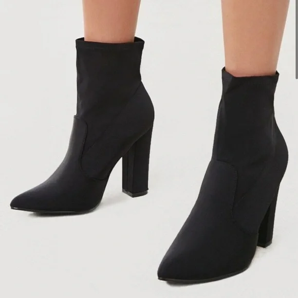 Sock Booties with Pointed Toe